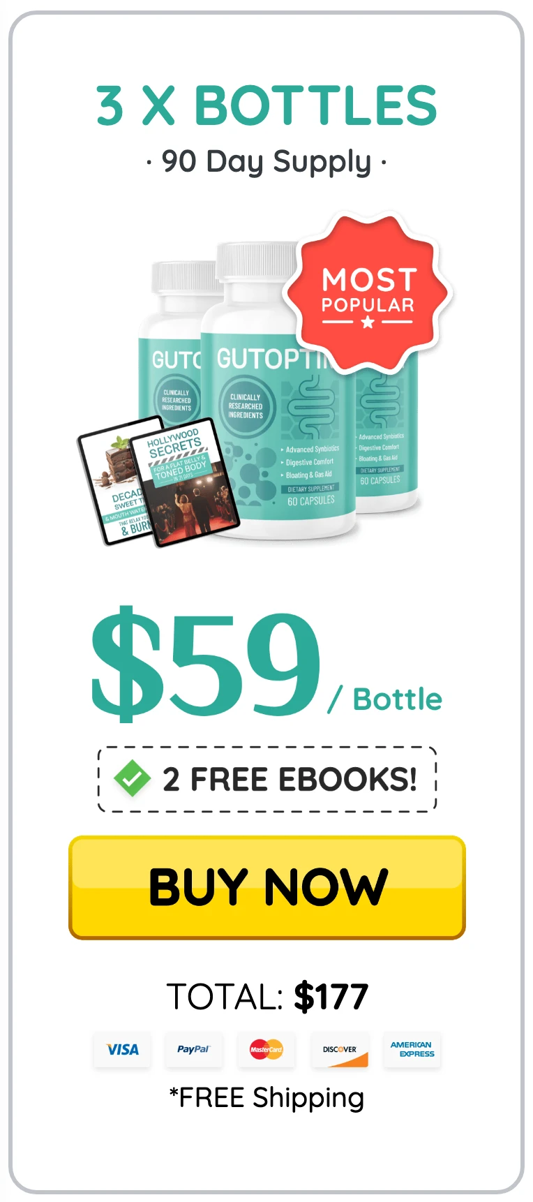 GutOptim 3 bottles